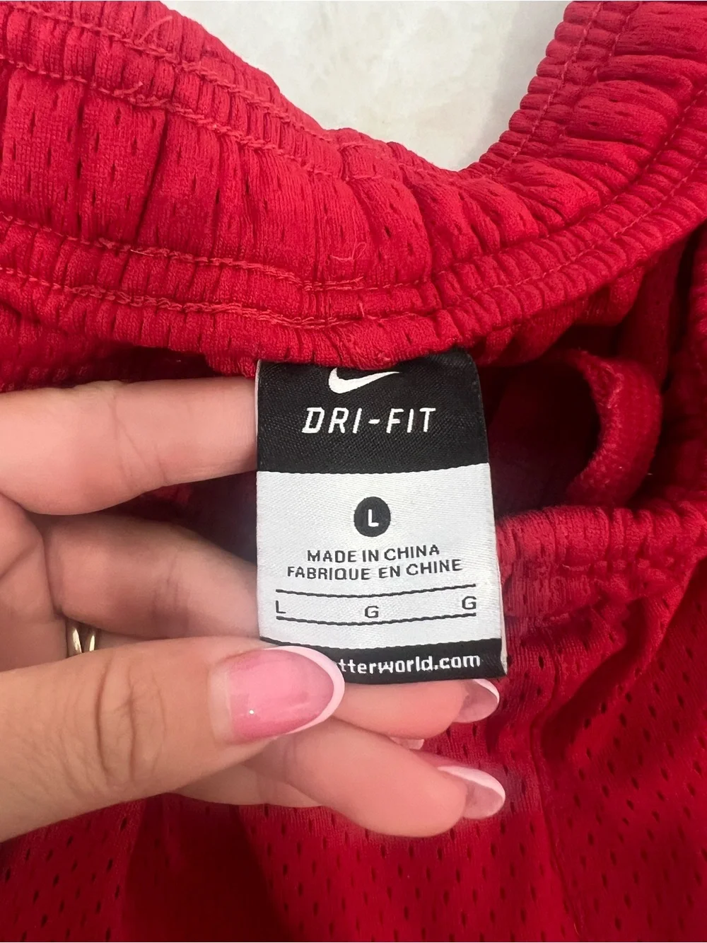 Nike red dri